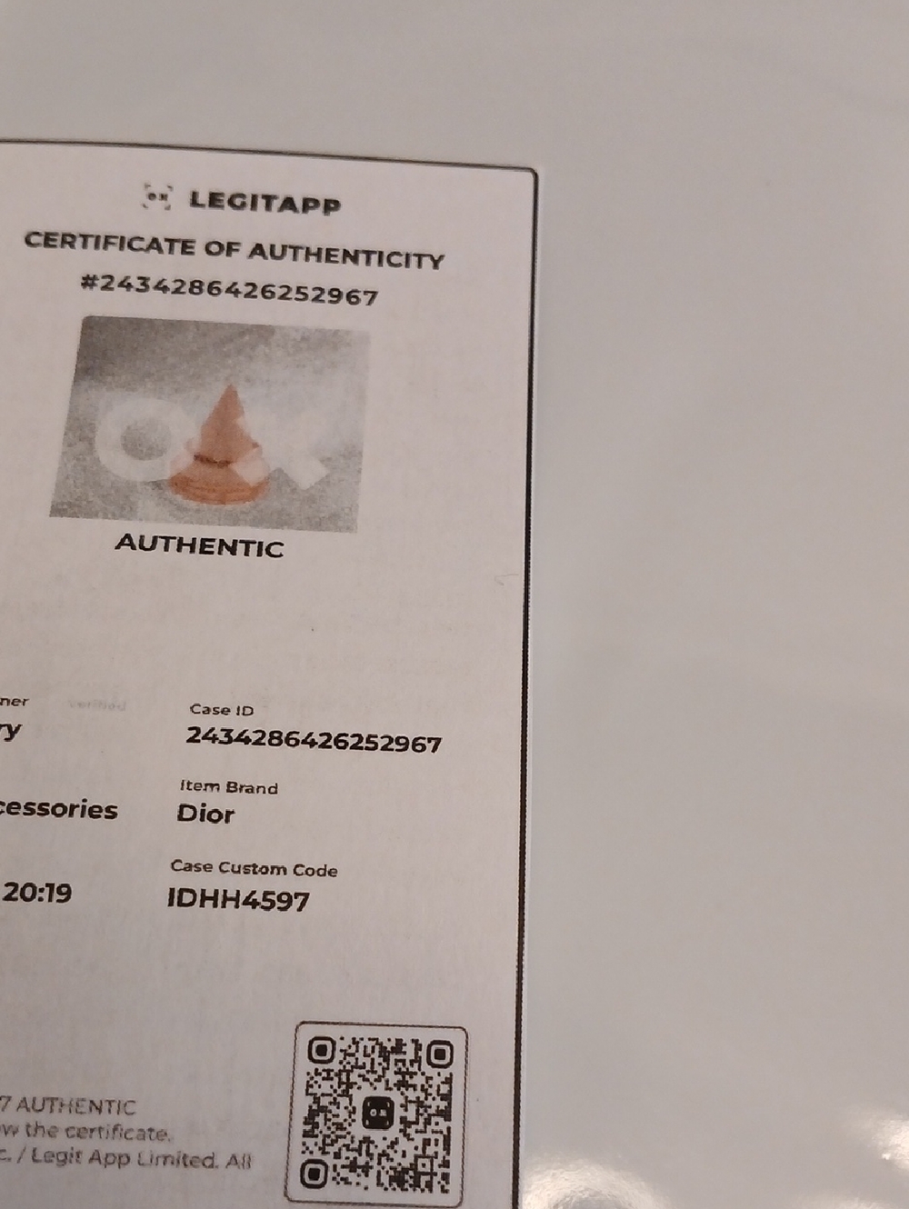 Christian Dior Gold Plated Spiral Chain Bracelet 7.25 C O A - Picture 11 of 12